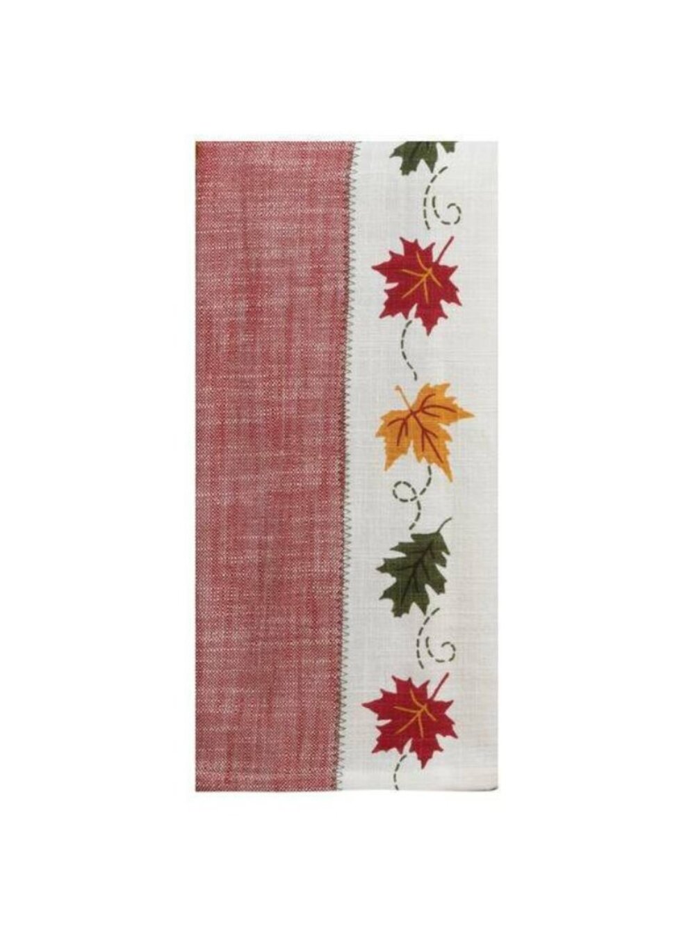 Kitchen Towel Kay Dee Size 18" x 28" Hello Fall Leaves Flour Sack Towel